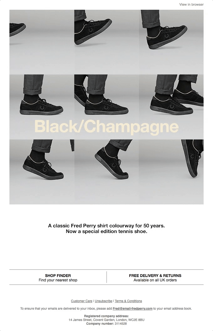 Black/Champagne Exhibition Footwear Out Now